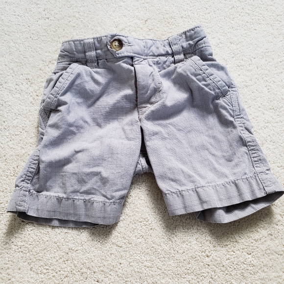 Baby Gap Gray Plaid Baby Boy Shorts s12-18m - Picture 3 of 5